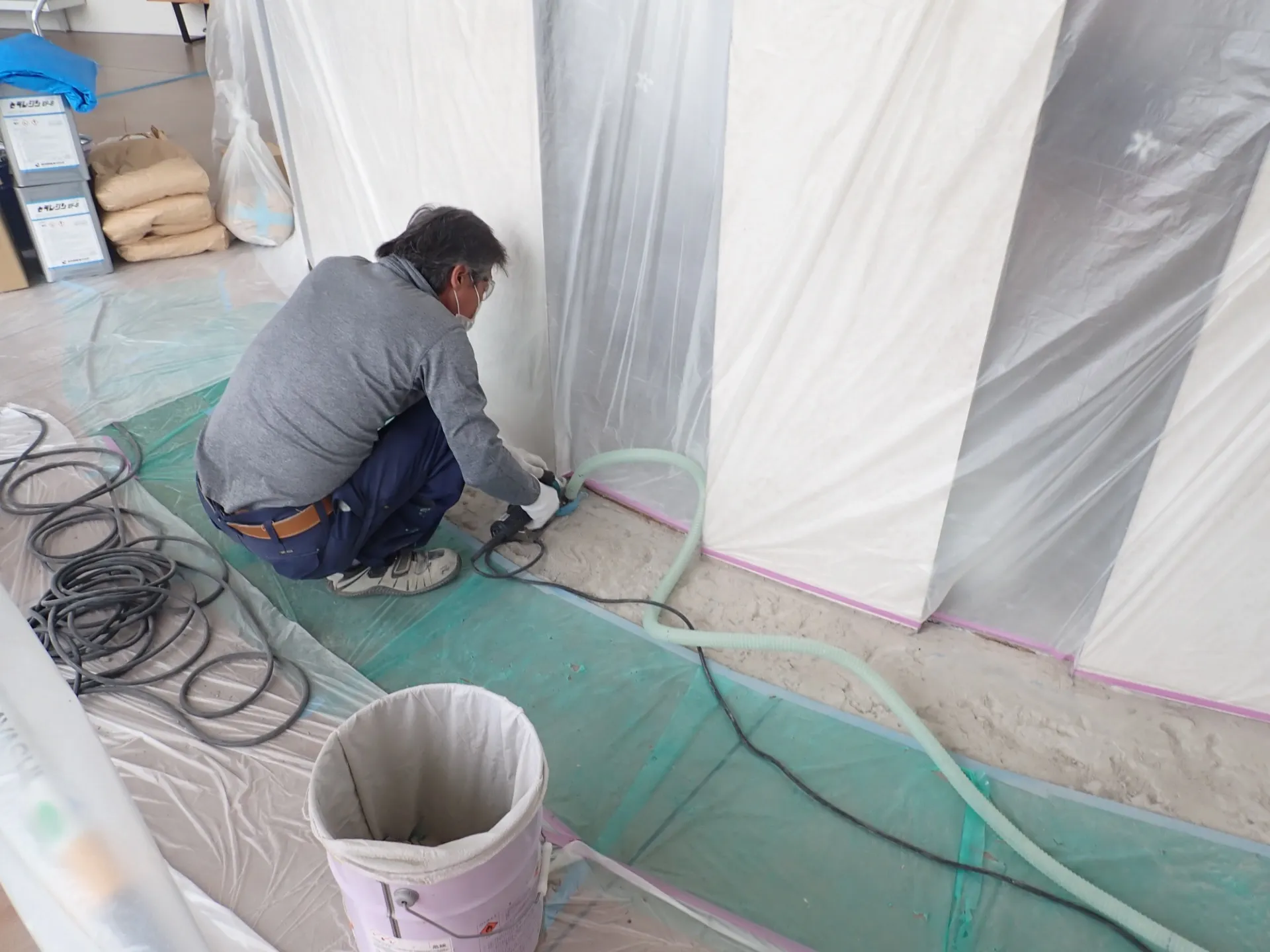 現場の環境に応じて施工する工事